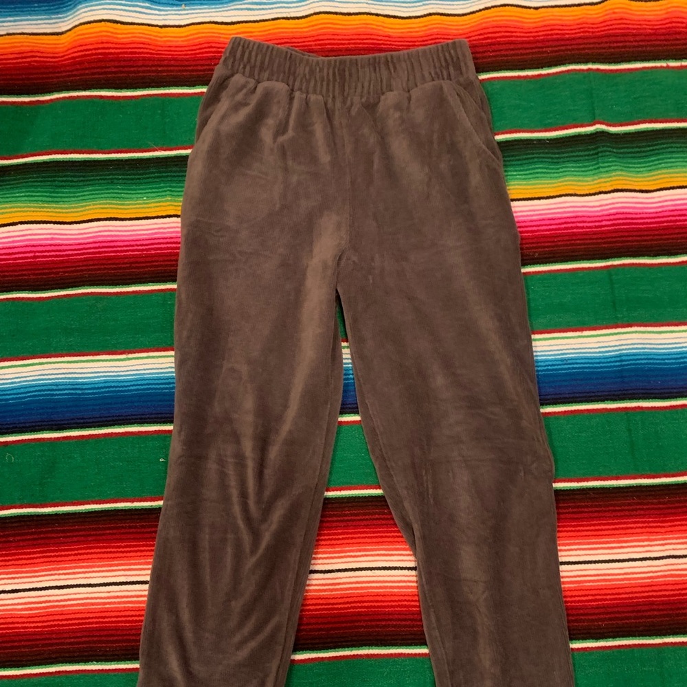 High waisted corduroy joggers size small